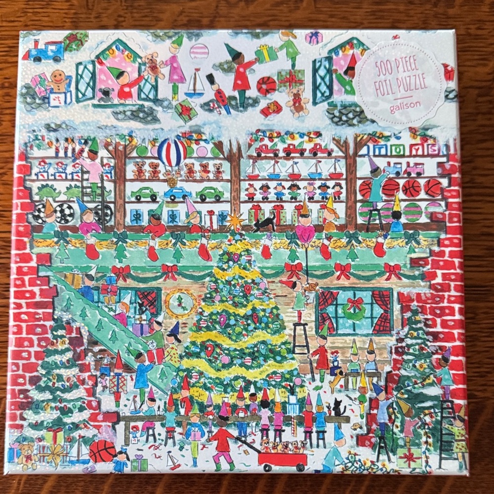500 piece “Toy Workshop” Galison jigsaw puzzle